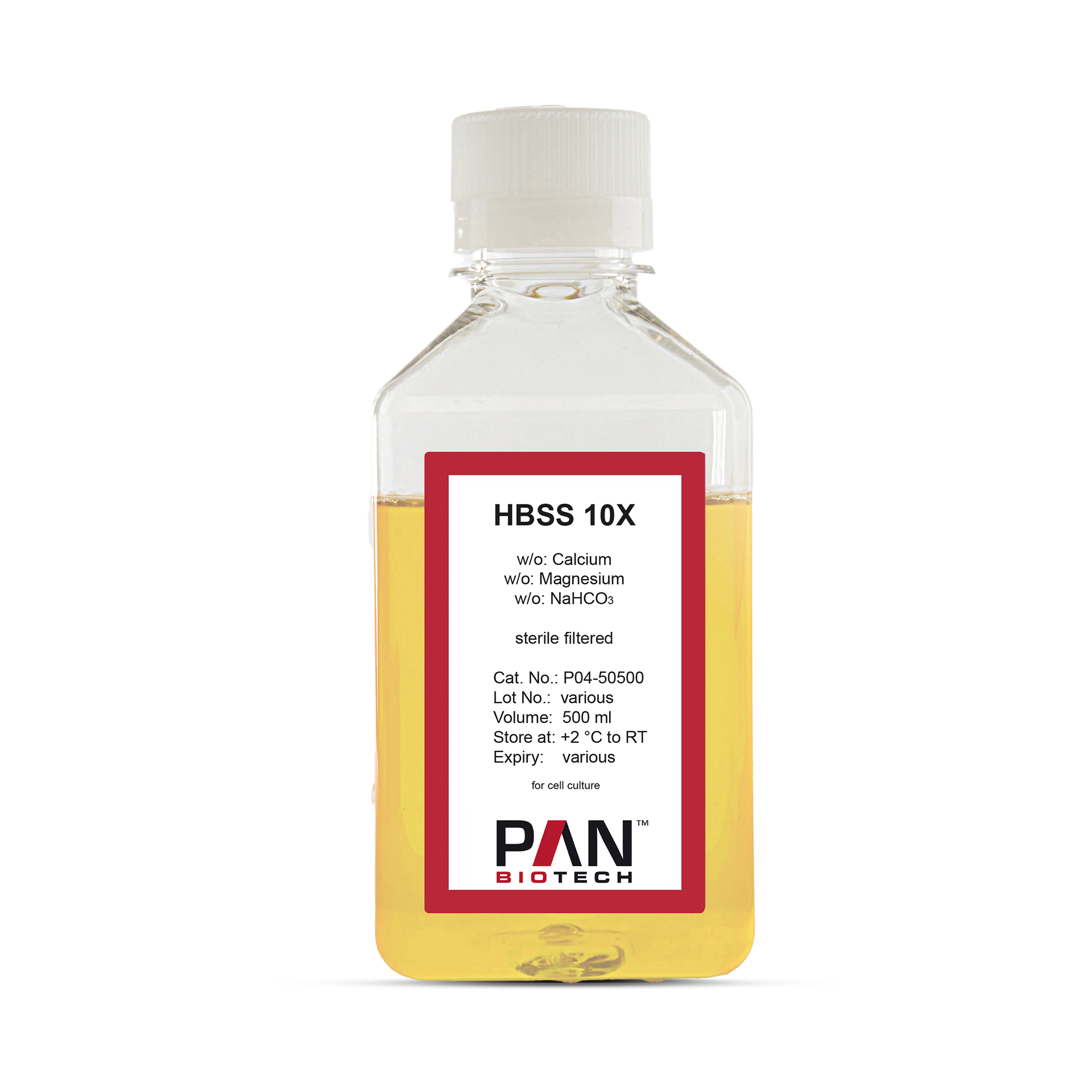 HBSS, (10x) w/o: Ca and Mg, w/o: NaHCO3