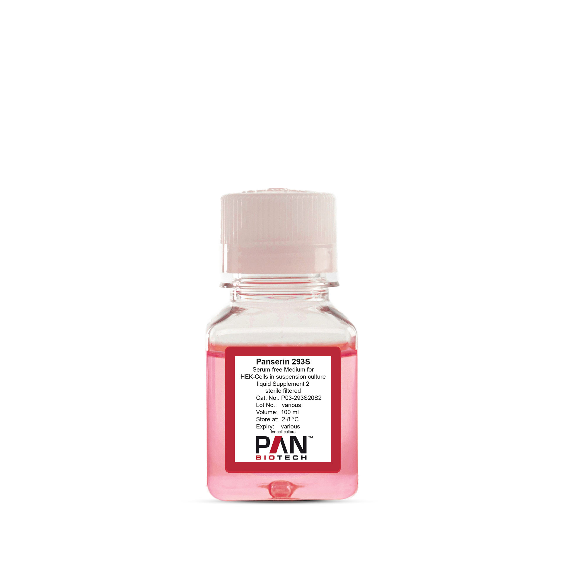Panserin 293S, Serum-free medium for HEK-Cells in suspension culture, liquid Supplement 2