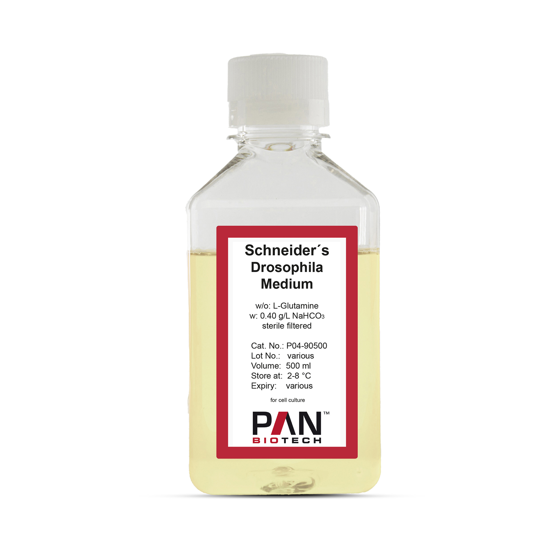 Schneider’s Drosophila Medium, w/o: L-Glutamine, w: 0.4 g/L NaHCO3