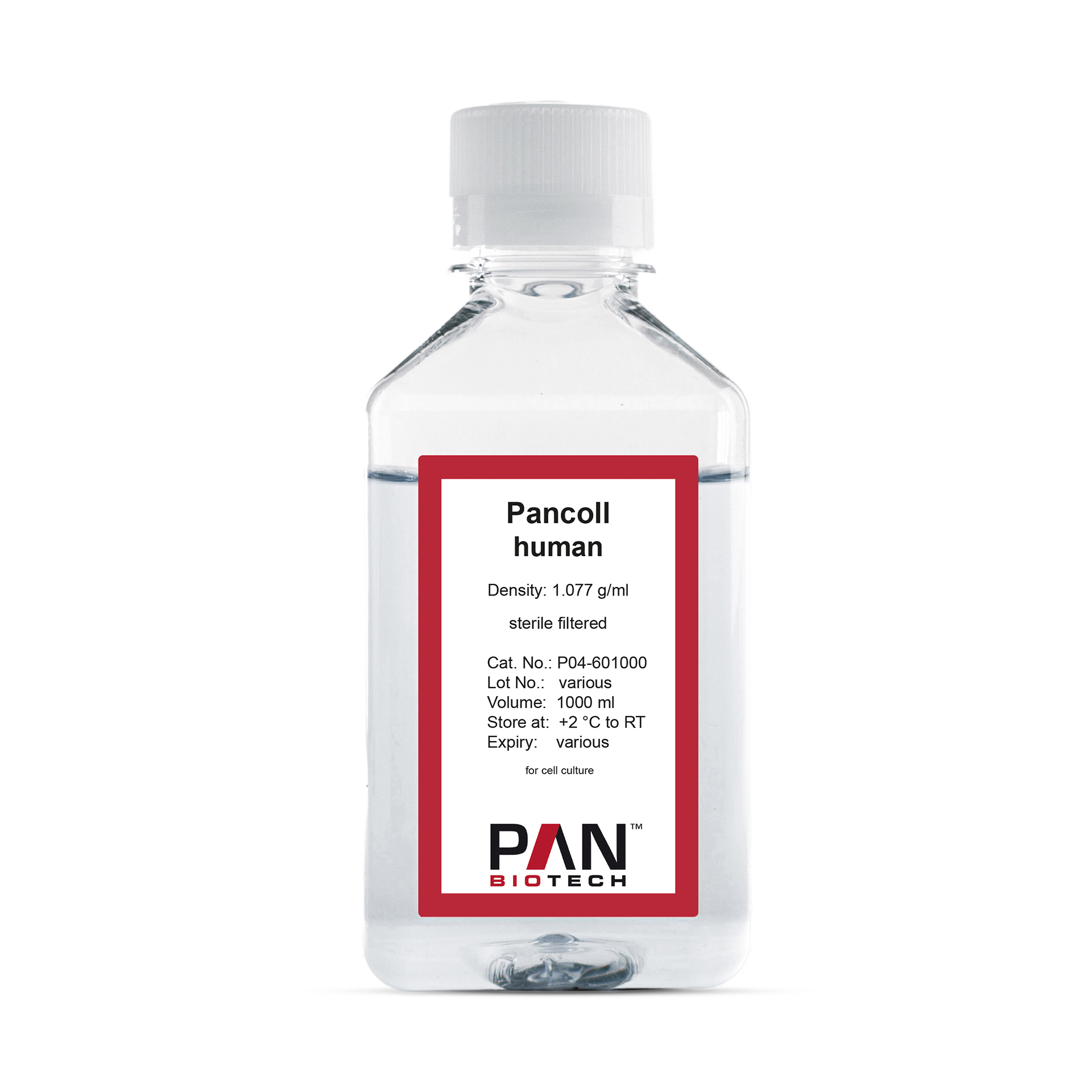 Pancoll human, Density: 1.077 g/ml