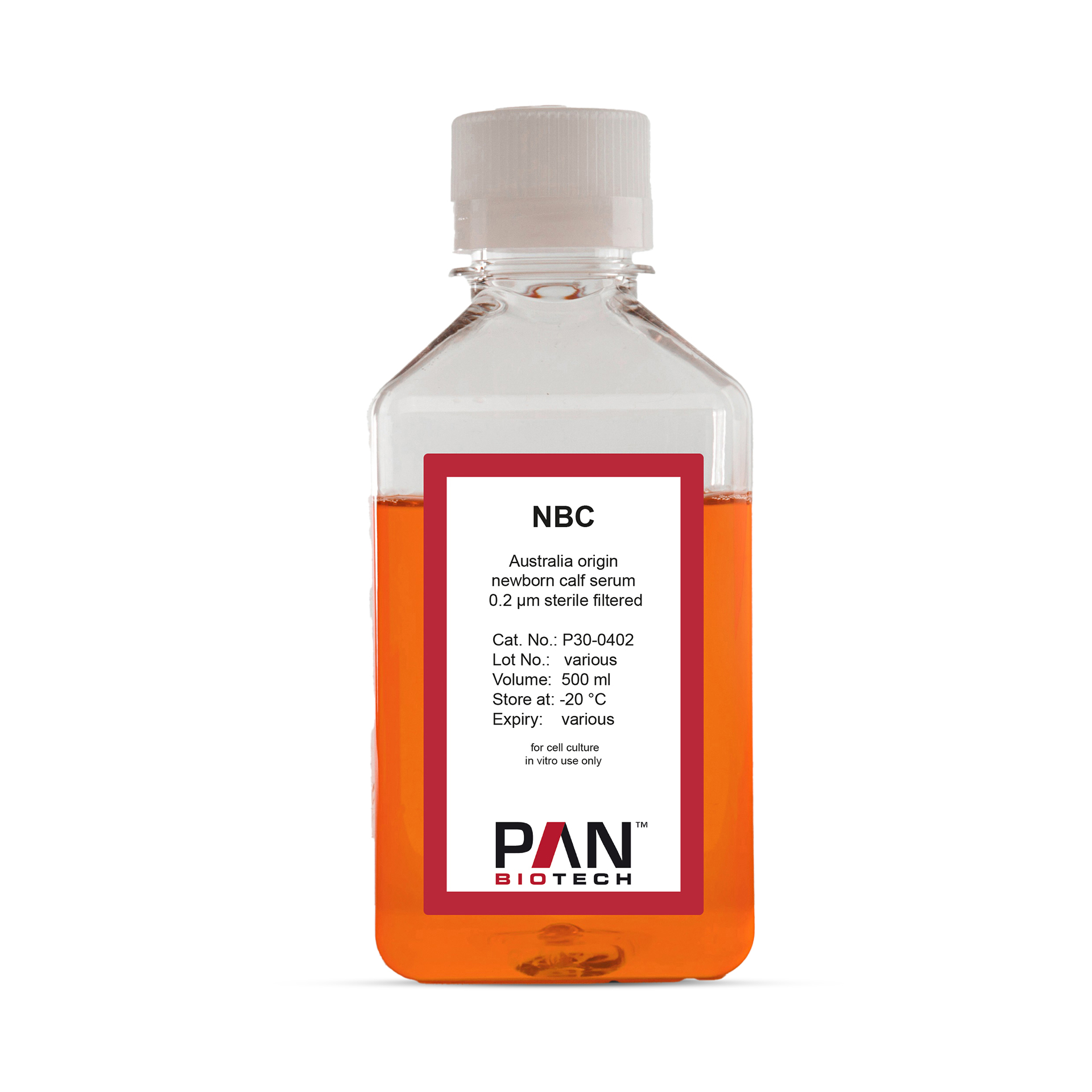 NBC, Australia origin, newborn calf serum, 0.2 µm sterile filtered