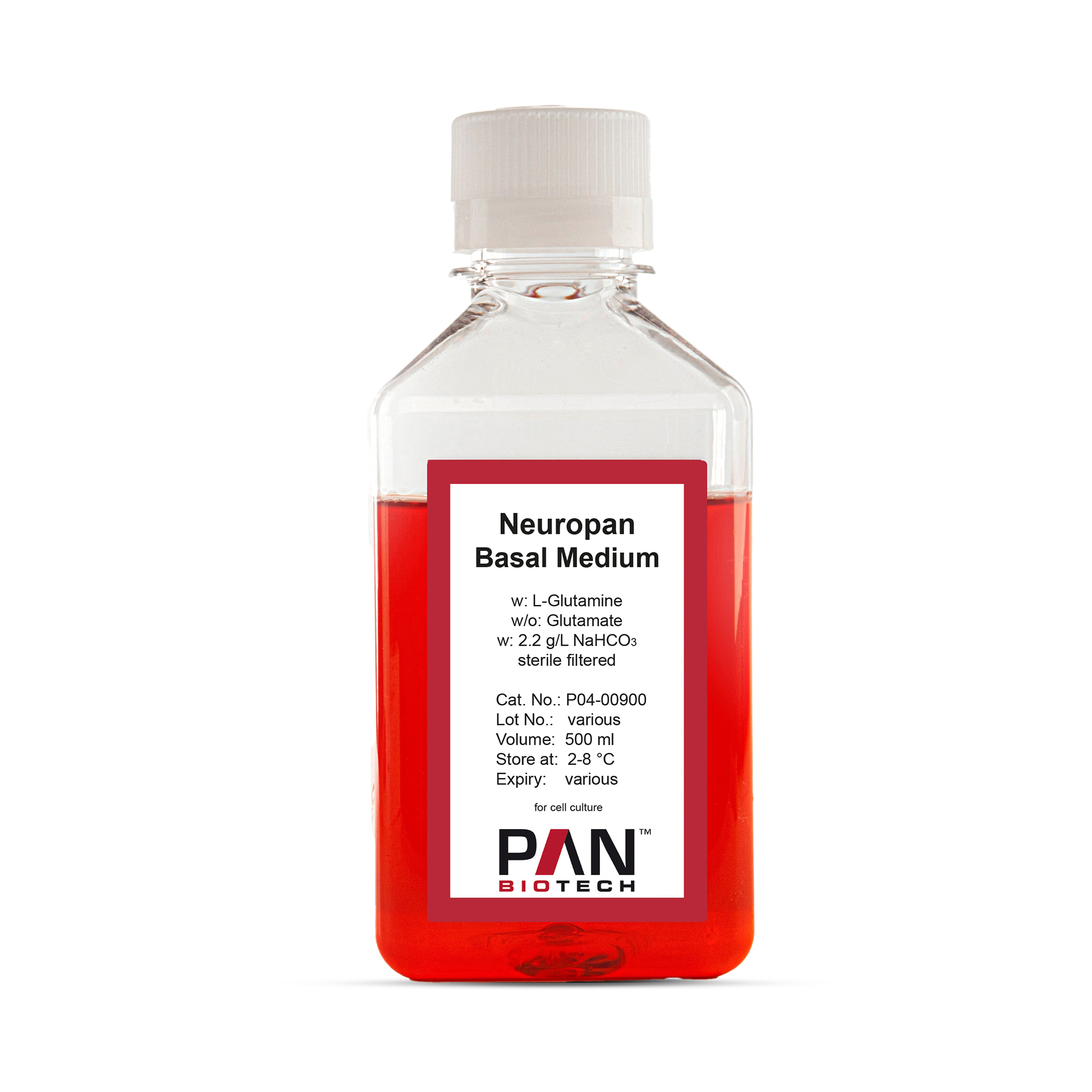 Neuropan Basal Medium, w: L-Glutamine, w/o: Glutamate, w: 2.2 g/L NaHCO3