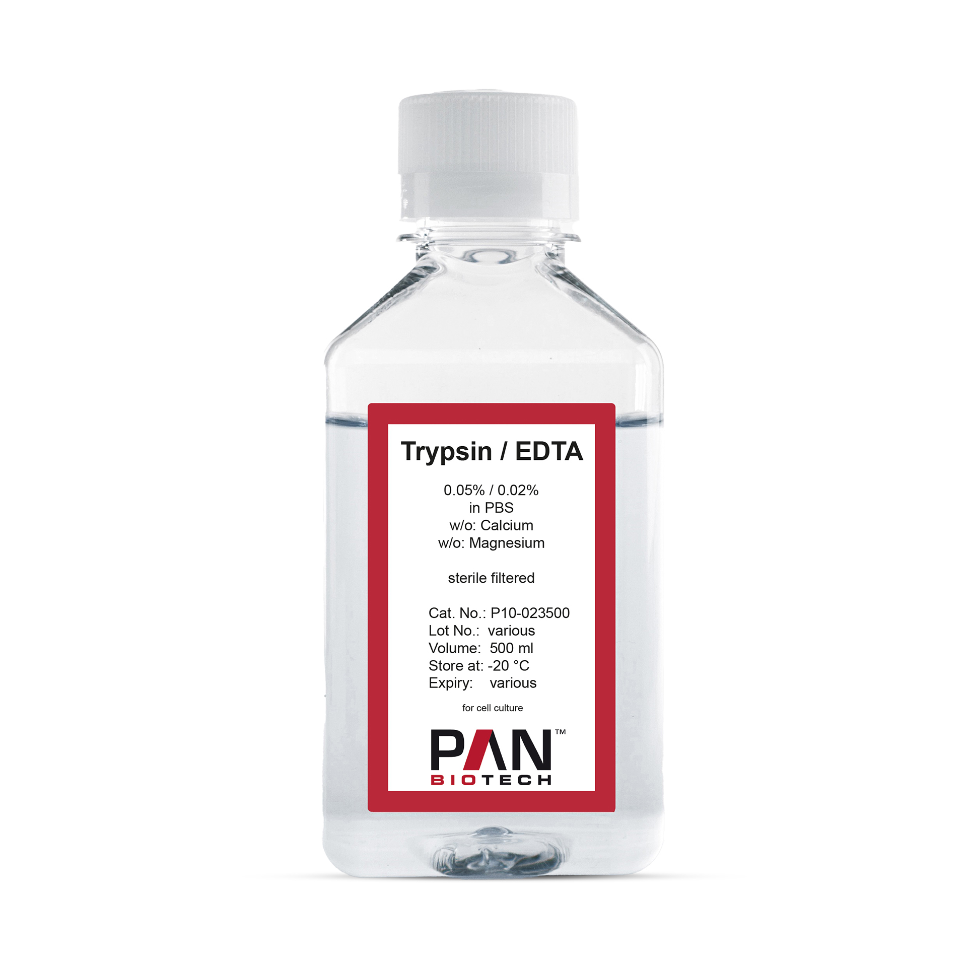 Trypsin 0.05 %/EDTA 0.02 % in DPBS, w/o: Ca and Mg