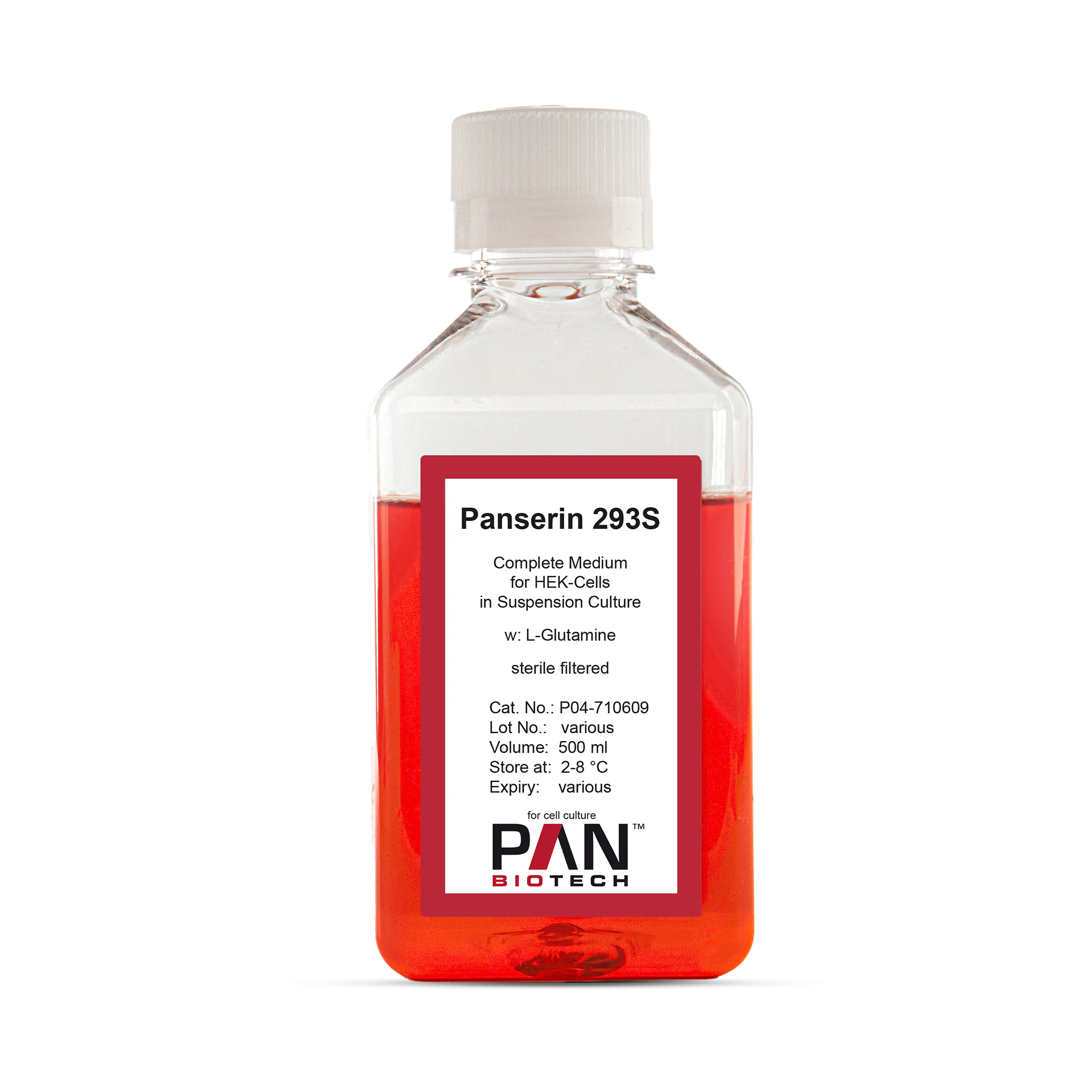 Panserin 293S, Serum-free medium for HEK-Cells in suspension culture, w: L-Glutamine