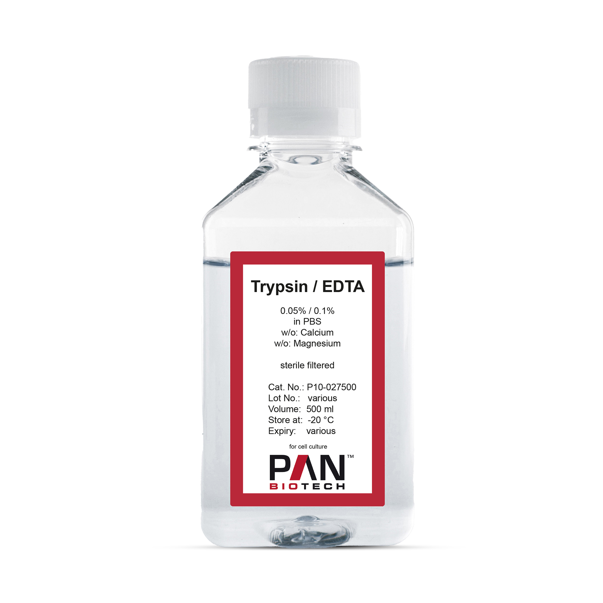 Trypsin 0.05 %/EDTA 0,1 % in DPBS, w/o: Ca and Mg