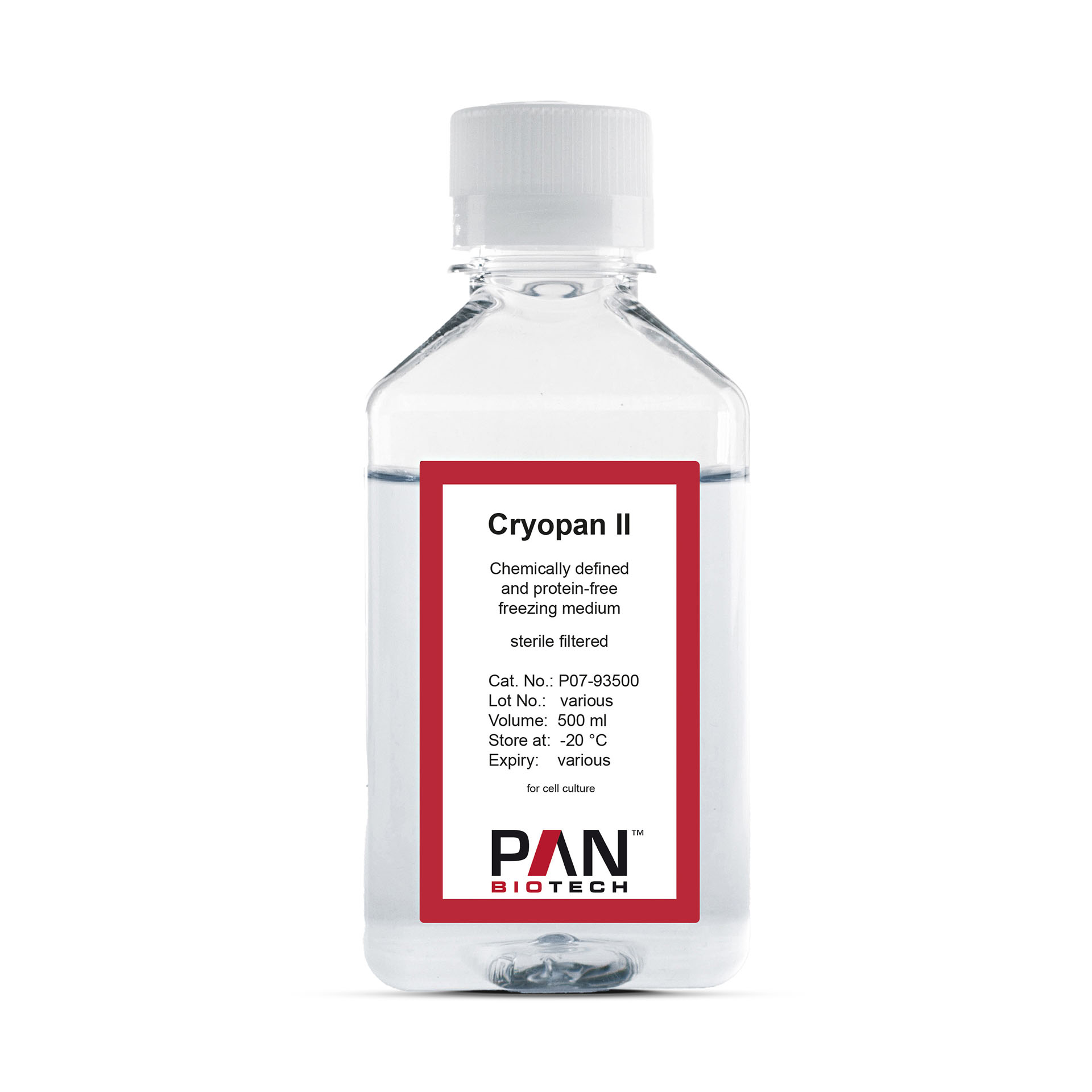 Cryopan II, chemically defined and protein-free freezing medium
