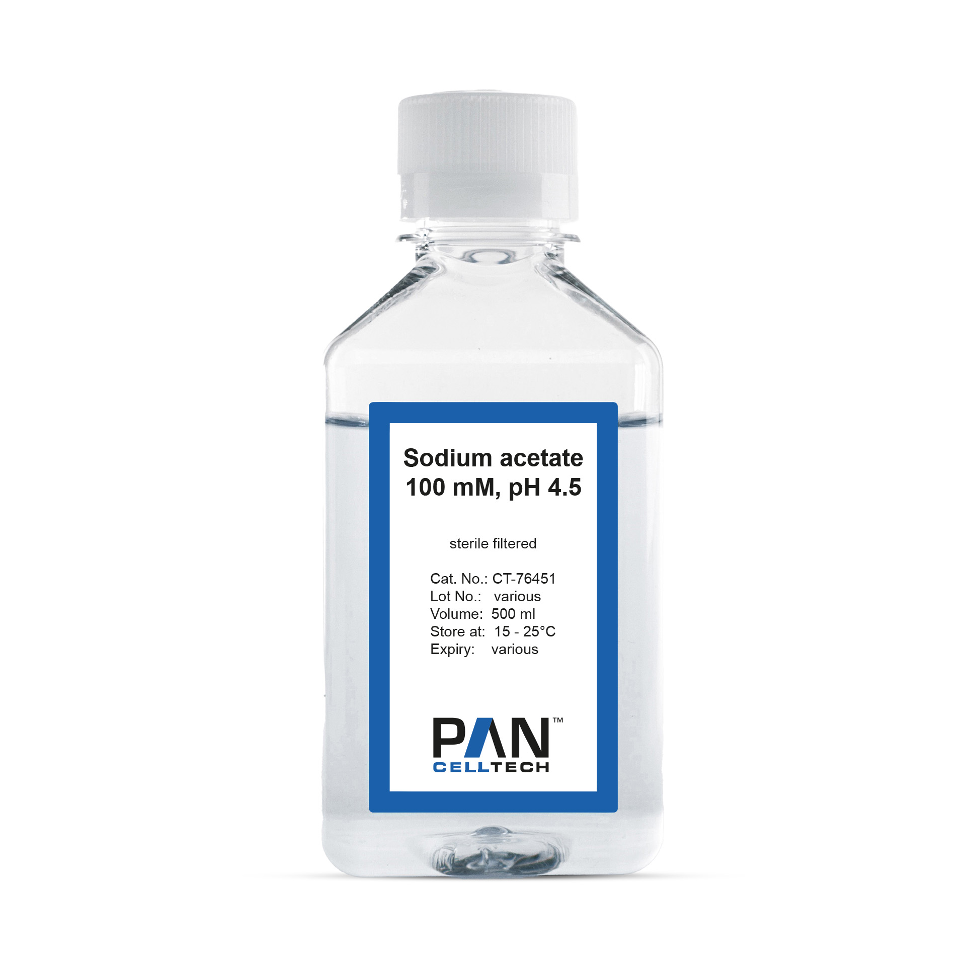 Sodium acetate 100 mM, pH 4.5