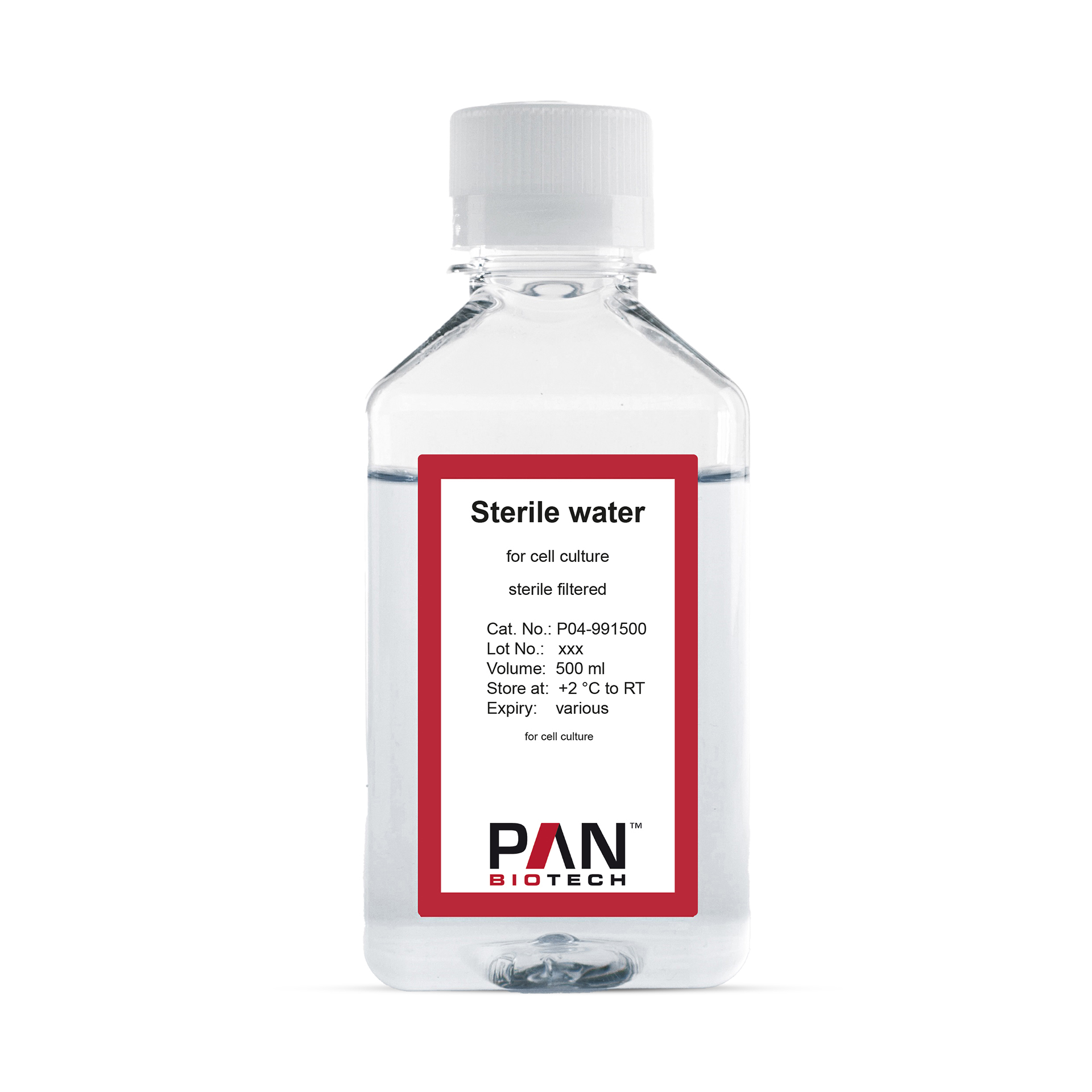 Sterile water, for cell culture