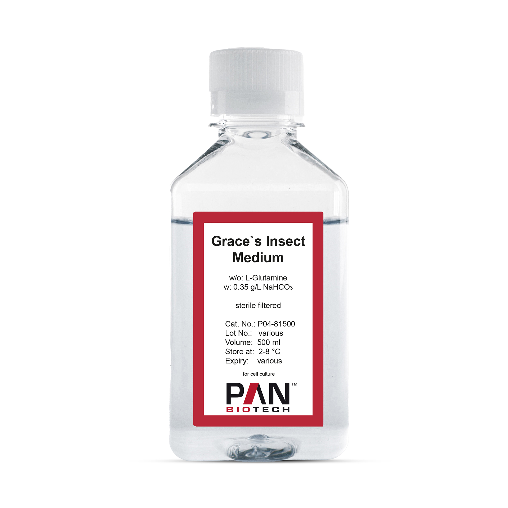 Grace´s Insect Medium, w/o: L-Glutamine, w: 0.35 g/L NaHCO3