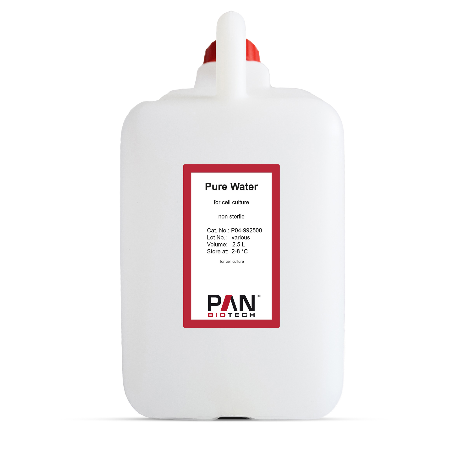 Pure Water, for cell culture, non sterile