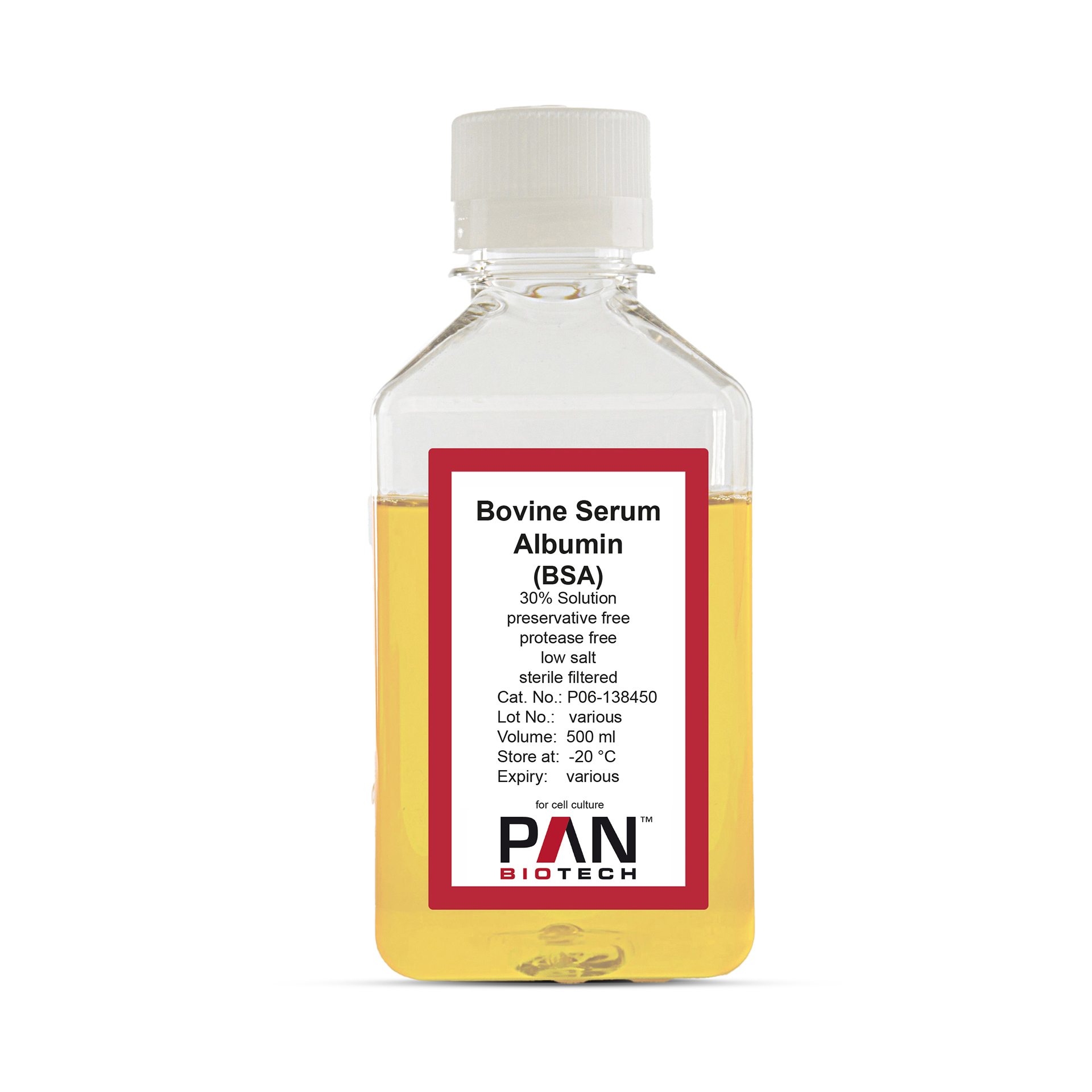 Bovine Serum Albumin (BSA), 30 % solution, Low salt, Preservative free, Protease free