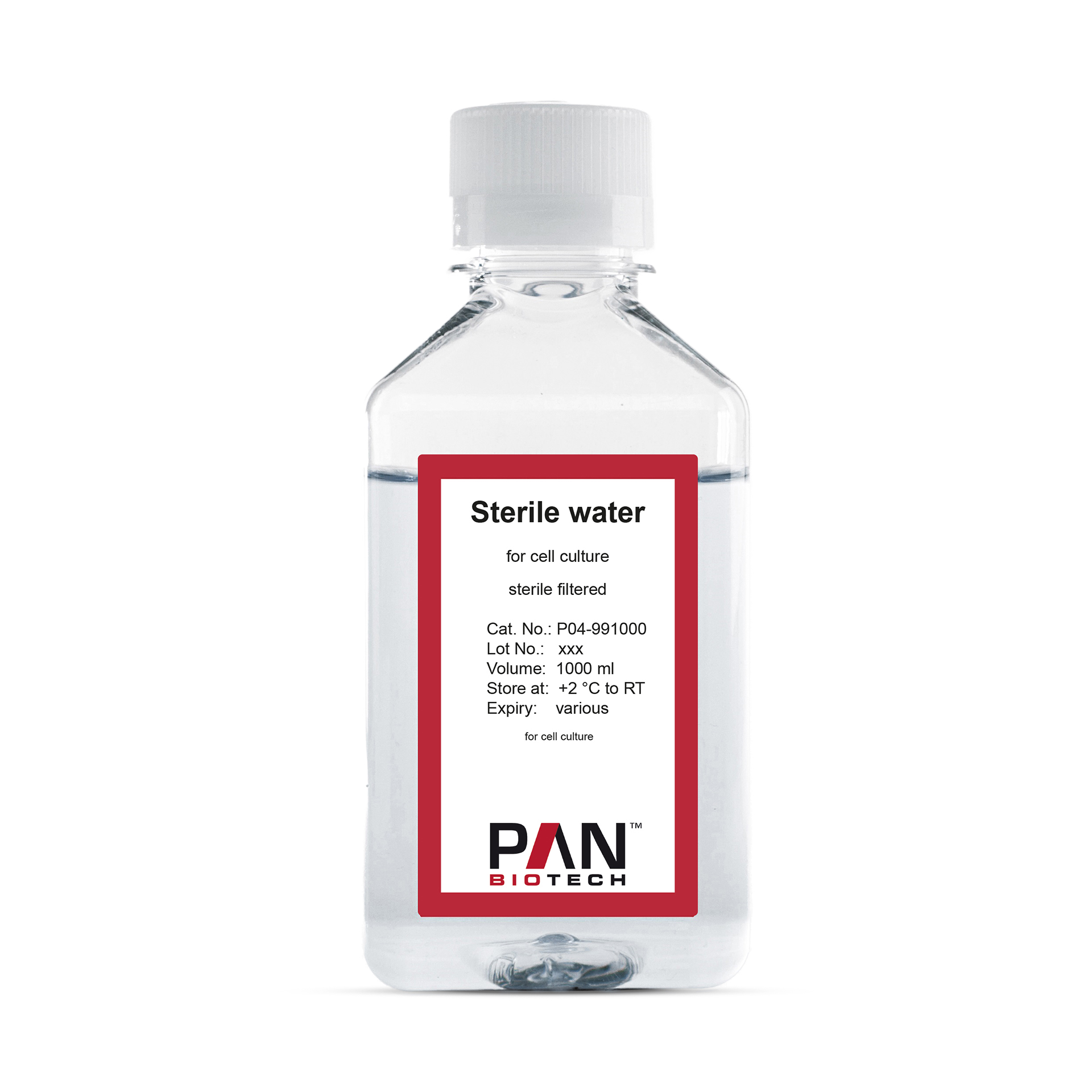 Sterile water, for cell culture