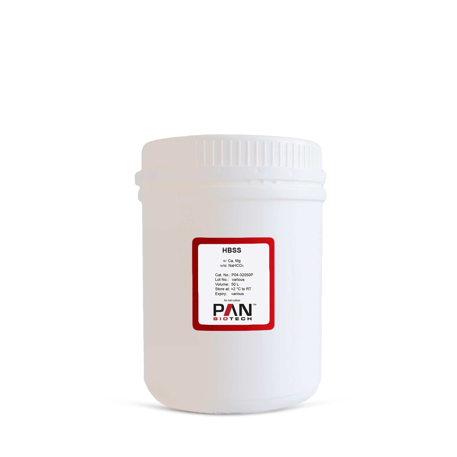HBSS, w: Ca andMg, w/o: NaHCO3, Powder