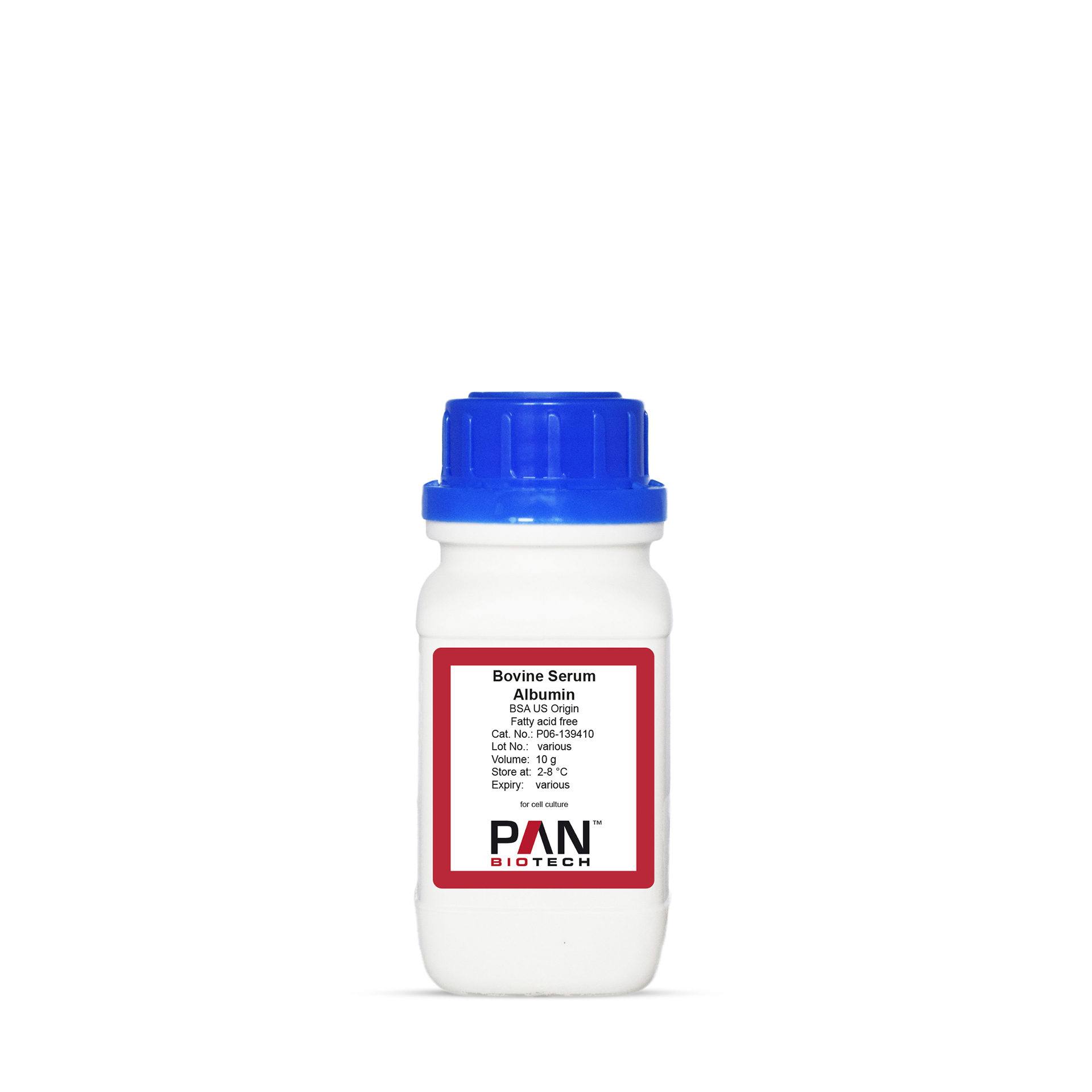 Bovine Serum Albumin (BSA), US Origin, Fatty acid free, lyophilized powder
