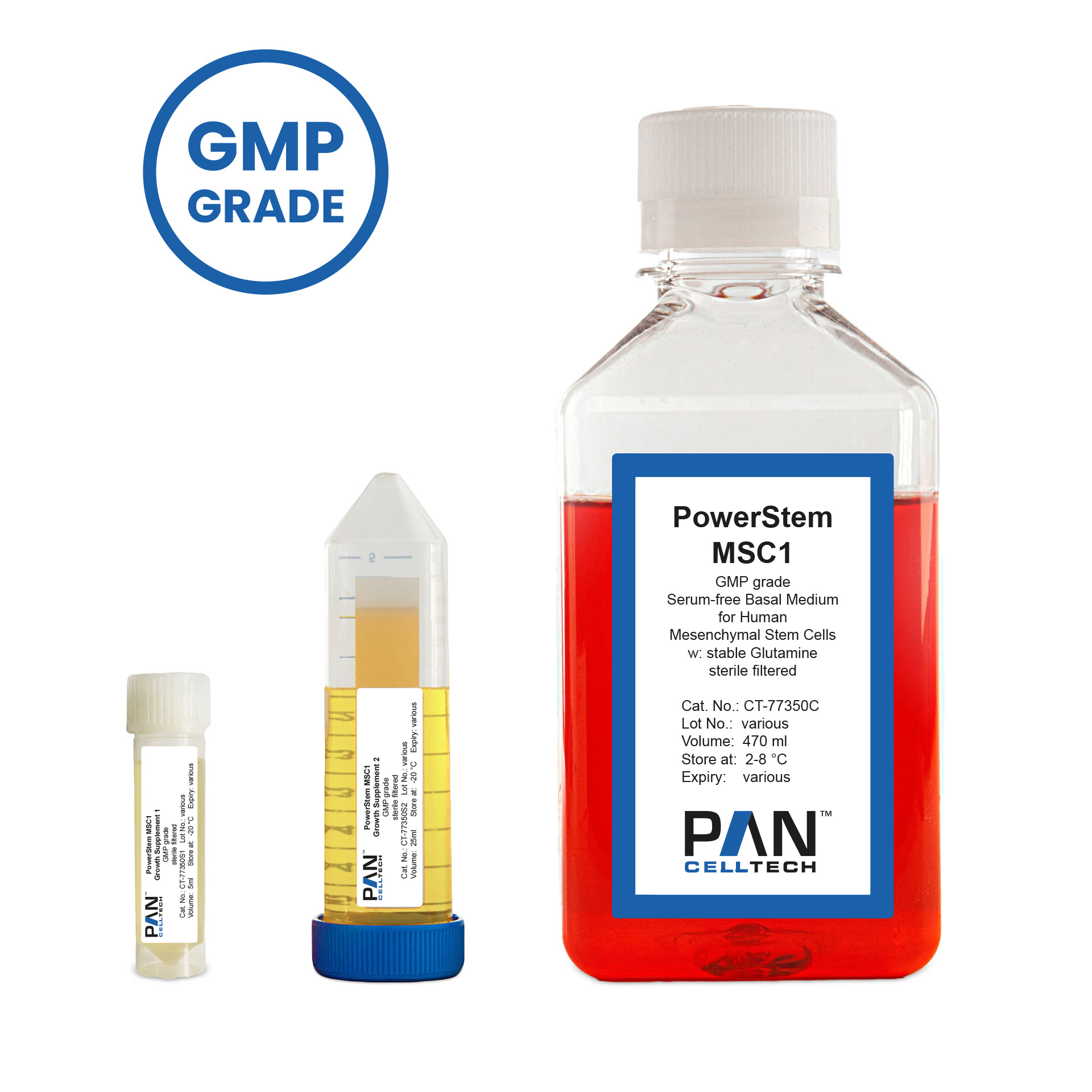 PowerStem MSC1, Serum-free medium for human mesenchymal stem cells (hMSC), GMP grade