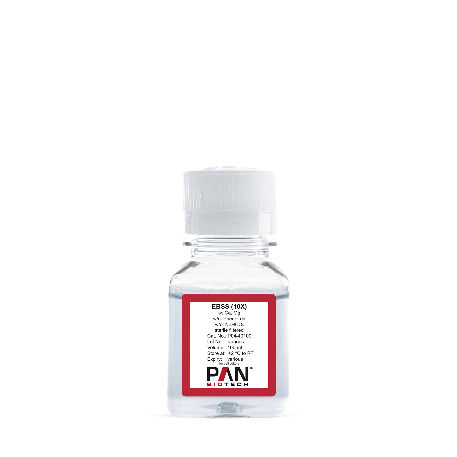EBSS, (10X) w/o: Phenol red, w/o: NaHCO3