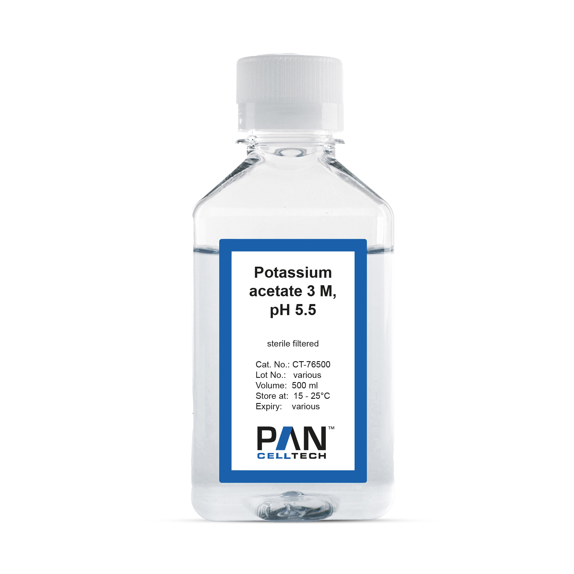 Potassium acetate 3 M, pH 5.5